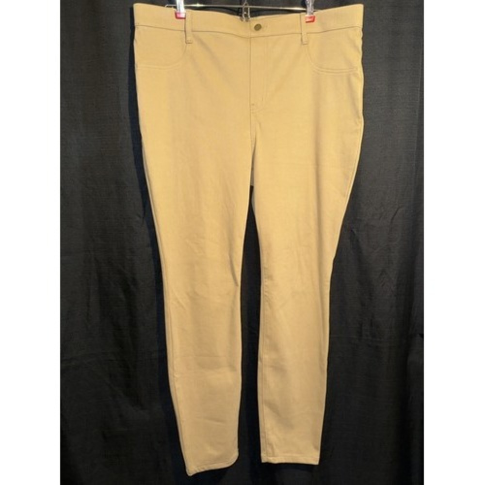 Time and Tru Women's High Rise Stretch Jeggings XXL 20 Urban Khaki Pull On